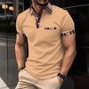 New Summer Men's Lapel Short-sleeved Sports POLOS Shirt Fashionable Loose T-shirt Tops