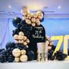 126PCS Black Gold Balloon Garland Graduation Decor Balloon Arch Kit Birthday Party Baby Shower Wedding Anniversary Decoration
