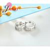 New Pretty 925 Silver Color Color Hoop Earrings CZ Small Round Huggie Hoop Earrings Rhinestone Brincos Earrings Women Best Gift