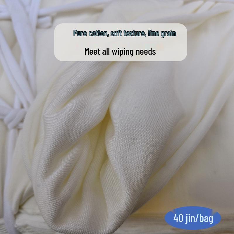 All-Cotton Lint-Free Cleaning Cloth: Absorbent White Scraps for Screens, Plates, Molds