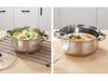 Stainless Steel Thickened Double-Ear Soup Pot (22/24/26cm) with Double Bottom and Gift Box