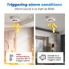 Tuya Wifi BT Two Connection Smoke Detector Temperature Humidity Measurement Device 80dB Sound Alarm