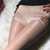 Lace Waist Pantyhose Silk Oil Silk Stockings Female Sexy Hollow Out Tights