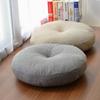 Degrees of Comfort Meditation Floor Pillow- Solid Color Round Cotton Linen Cushion Tatami Soft Seat Cushion for Home Bedroom Living Room