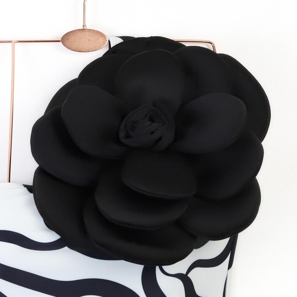 2024 сексуальное бикини с 3D цветком, однотонный цельный купальник, женские купальники, летние роскошные пляжные монокини для девочек, банный костюм