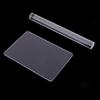 2pcs Acrylic Clay Roller with Acrylic Sheet Acrylic Clay Non-Stick Rollers for Shaping and Sculpting, Polymer Clay Tool