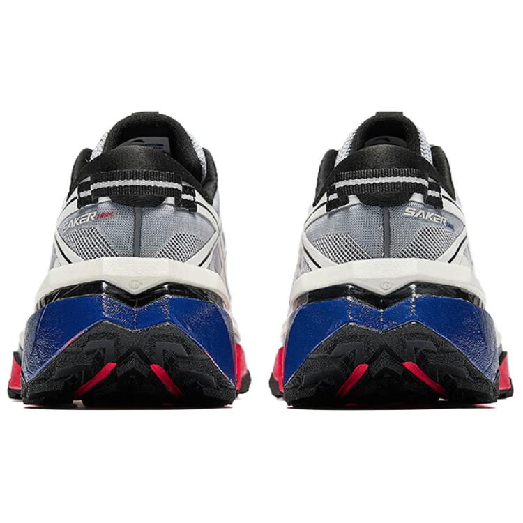 Anta Hunter 2 Comfortable Versatile Non-Slip Wear-Resistant Shock Absorbing Low-Top Trail Running Shoes Women Sneaker Gray Red Blue 122515502A-1