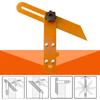 Versatile T-Shaped Angle Gauges with 360-Degree & Double Scales Accurate Angle Measurement Tool Durable for Carpenter