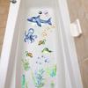 Cartoon Coral Crab Bathtub Anti-Slip Stickers 6Pcs Waterproof Safety Decals for Kids Bathroom Shower Tub Protection