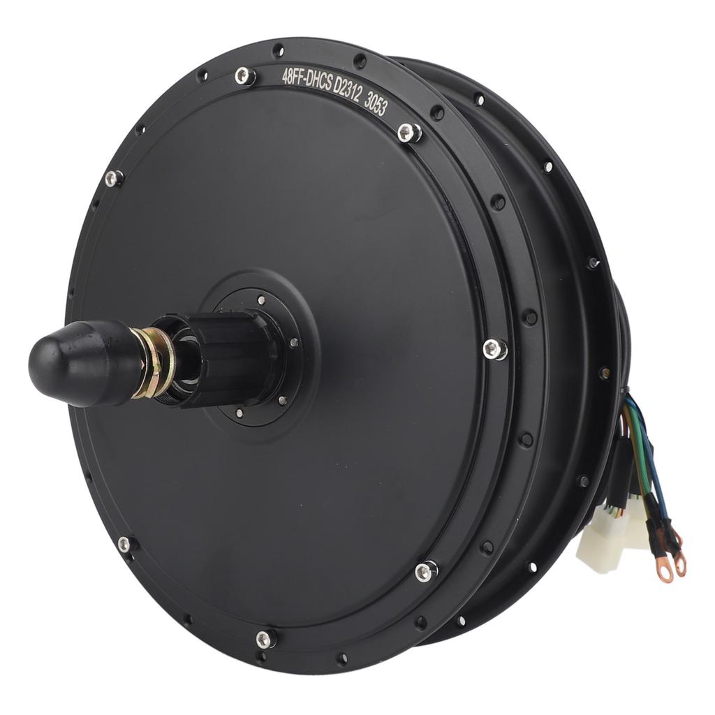 48V 2000W Electric Bike Hub Motor 190mm Aluminum Alloy 3 Riding Modes Brushless Gearless Rear Wheel Hub Motor for