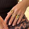 Ingemark Retro Simple O-Shaped Smooth Surface Rings Women 2026 New Trendy Daily Metal Geometric Chic Knuckle Ring Couple Jewelry