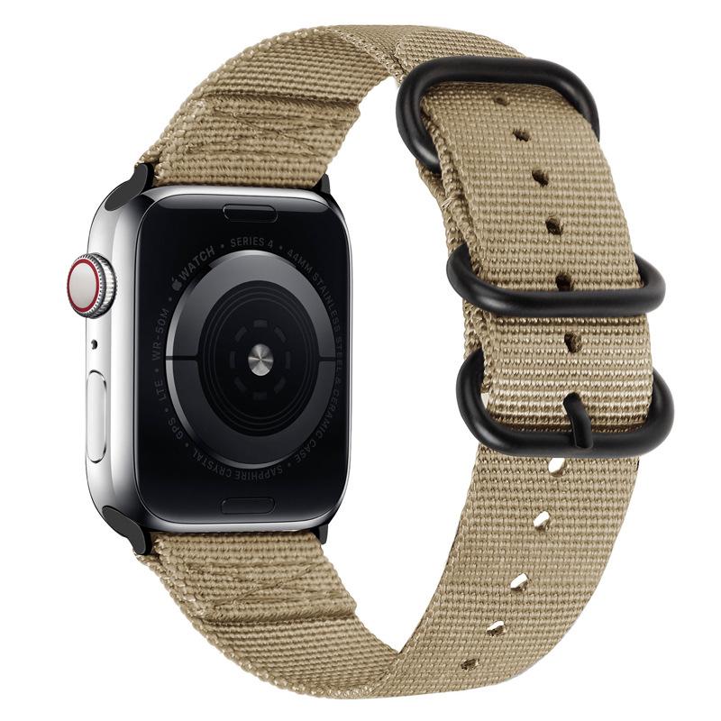 Нейлоновый ремешок для Apple Watch Ultra 2/3 49 мм Ремешок 46 мм 42 мм 45 мм 41 44 40 мм Холщовый браслет iWatch Серия 11 10 9 8 7 6 5 SE Ремень