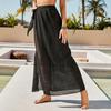 Bikini Cover Up Lace-up Sun Protection Breathable Summer Swimsuit Cover Up Long Skirt Beach Clothing