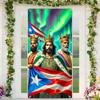 Feliz Dia De Reyes Door Cover 35x71 Inch Three Kings Day Porch Banner Epiphany Decorations Wise Men Celebration Backdrop for Home Office For Girls or