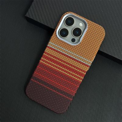 Для iPhone 17 16 15 14 13 Pro Max 17Air Текстура плетения из углеродного волокна с рельефом Чехол для телефона MagSafe Сплав Защита объектива Беспроводная зарядка