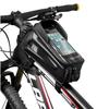GORIX Top Tube Bag Bicycle Bag (GX-TB68) Smartphone Storage/Touch Panel Compatible/Sunshade Road Bike/Cross Bike/MTB Other Bicycle Frame Bag (Carbon B