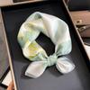 Fashion 100% Real Silk Scarf 53cm Square Bandelet Women's Silk Temperament Small Scarf Neck Decorative Wrap Printed Scarves