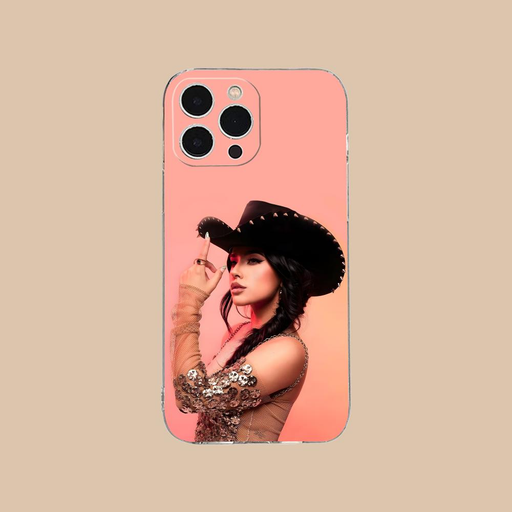 Модный Чехол для Мобильного Телефона Becky G для iPhone 16 15 14 13 12 11 X XR XS 8 6 Pro Max Plus Mini Прозрачный Цветной Защитный Красивый