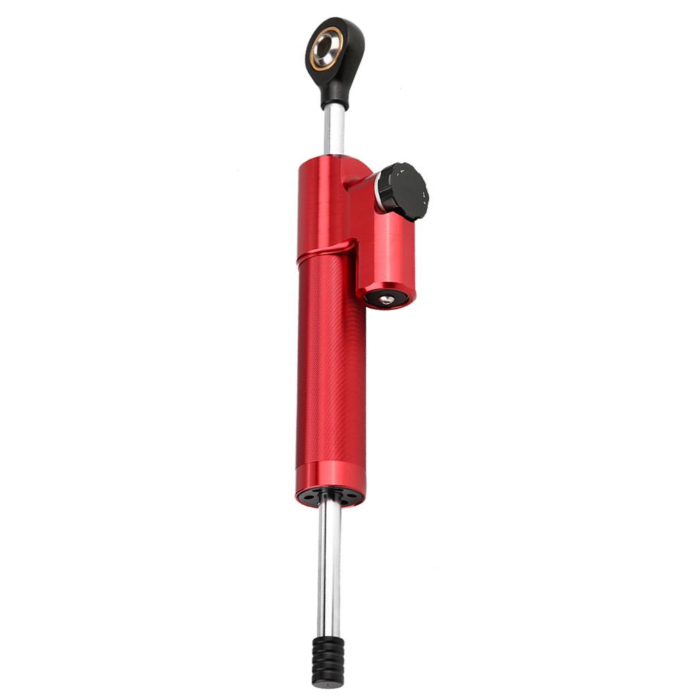 Универсальный мотоциклетный стабилизатор рулевого демпфера из алюминиевого сплава (Красный и черный)