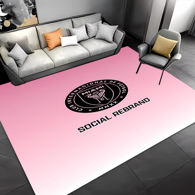 1pc Inter Miami CF Entrance Mat, Non-Slip Mat Area Rug,Room Decor, Outdoor Decor, Kitchen Rug,Doormat - Machine Washable, Easy to Clean