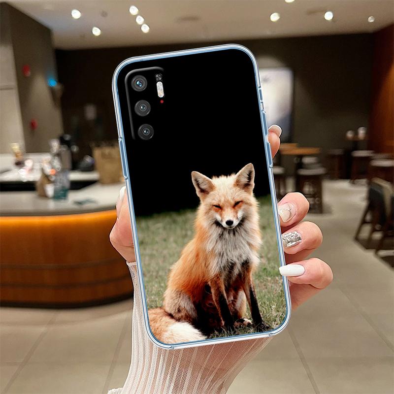 RE31 fox cute Transparent Phone Case for Samsung Galaxy A04 A04S A14 A23 A34 A54 M23 M33 M52 M53