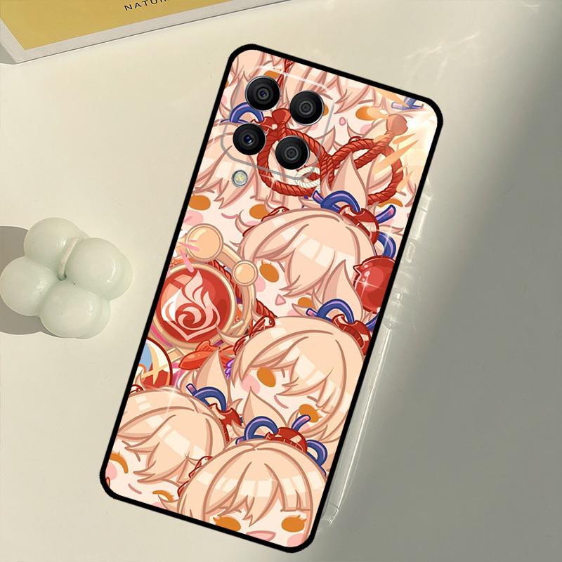 Милый Мультяшный Genshin Impact Для Samsung Galaxy M15 M35 M21 M16 M06 M33 M13 M53 M11 M31 M55 M14 M34 M54 M12 M32 M52 Чехол