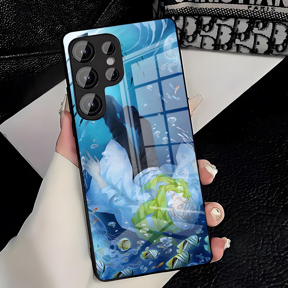 Чехол для телефона Dramatical Murders Aoba для Samsung A25 A13 A33 5G A54 A36 A35 A56 A52 A14 Ударопрочный стеклянный чехол