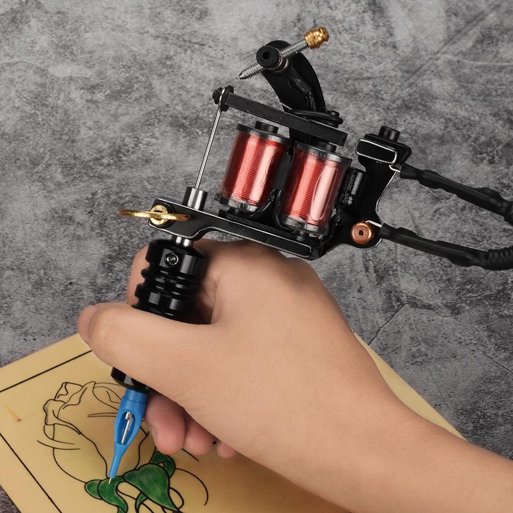 Комплект тату-машины Источник питания для татуировки Чернила для татуировки Игла для татуировки