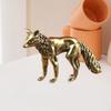 Fox Figurine for Office Desk Micro Landscape Animal Sculpture Tea Pet
