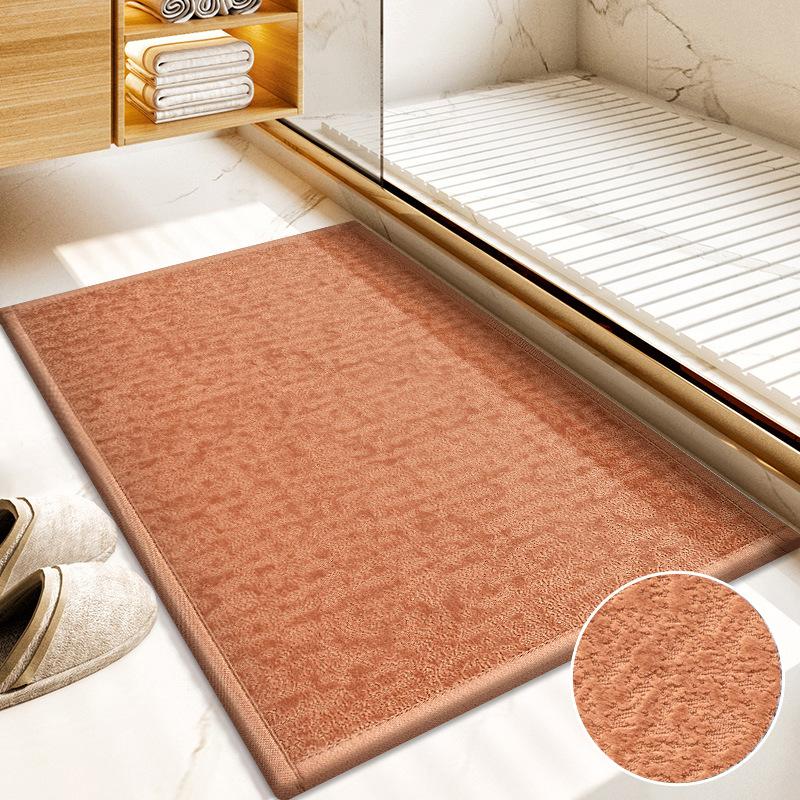 Впитывающий коврик для пола в ванной комнате, противоскользящий коврик для душа в туалете, плюшевый коврик для ног с трехмерным узором «снежинка» и бархатом
