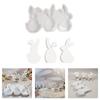 Silicone Eggs Rabbits Mould for Craft Projects Festival Decoration and Home Garden Ornament