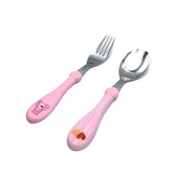 Care Bear Spoon Fork Set, Pink, Spoon + Fork