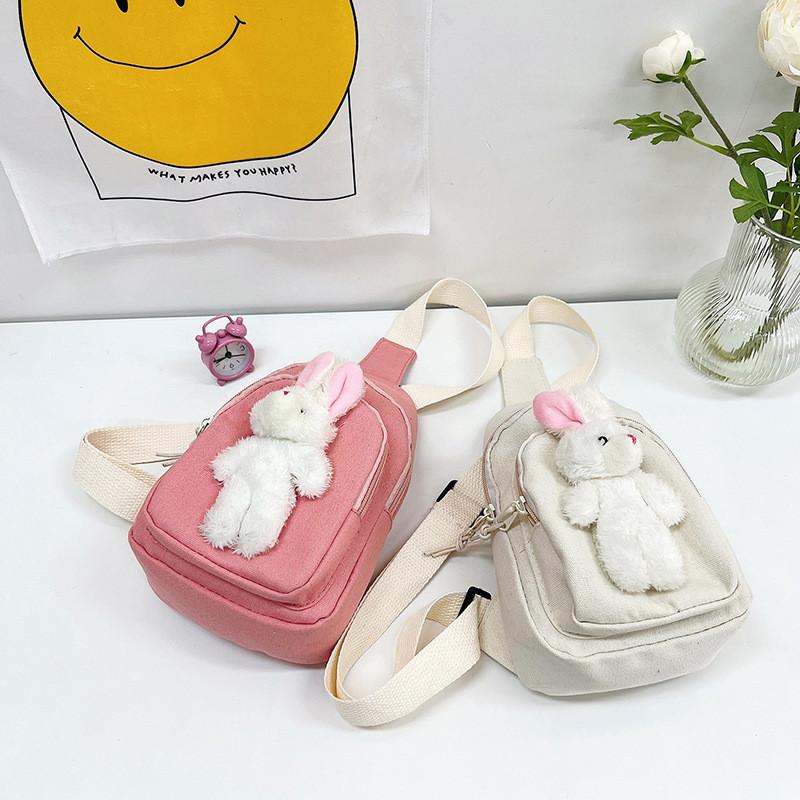 Rabbit Child Cartoon Crossbody Bag Outdoor Leisure Fashion Canvas Bag Shoulder