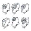 Кольцо с имитацией бриллианта для женщин и девочек, регулируемое, открытое, пальцевое кольцо, изысканные ювелирные изделия для старших, свадебные аксессуары для невесты