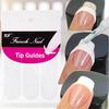 1/100 упаковка, французский трафарет для дизайна ногтей, направляющие для бахромы, наклейки для маникюра, лента для кончиков