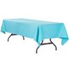 HOMEROKK - Rectangular Plain Tablecloth 140x240cm TURQUOISE 100% Polyester Stain-resistant