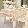 European Style PVC Gilded Table Mat Waterproof Scald Resistant Rectangular Dining Table Cloth Unwashed Plastic Coffee Table Case
