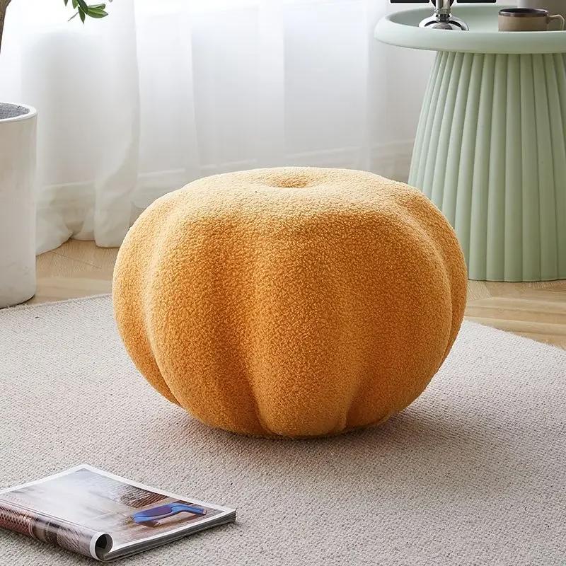 Диван-табурет Nordic Pumpkin, пуф, подставка для ног, журнальный столик, приставной круглый табурет, табурет для пеленания обуви, гостиная