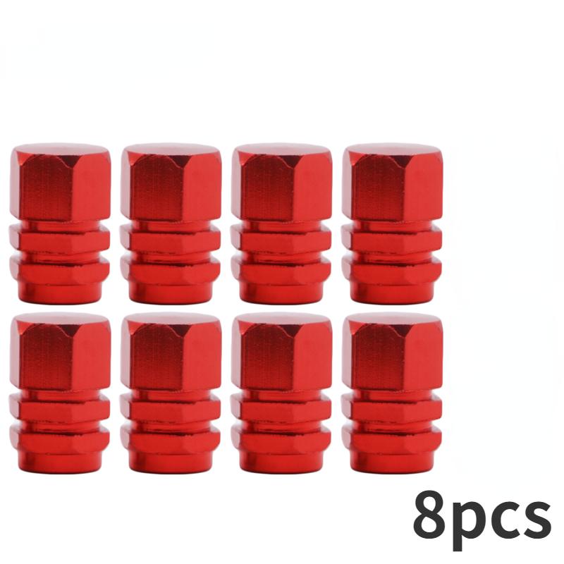 8/4 шт. Колпачки вентилей автомобильных колес и шин из алюминиевого сплава, колпачки вентилей автомобильных шин, колпачки штока, воздушные колпачки, герметичные крышки, автоаксессуары для мотоциклов