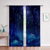 Шторы на тему звездного неба, планета Метеор, космическое пространство, комплект из двух частей, шторы для спальни, гостиной