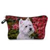 Women Dog Print Cosmetic Bag Toiletries Organize Travel Storage Case 6774