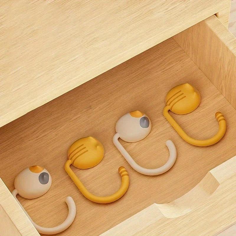 Kawaii Cats Bag Hanger Adjustable Bag Hooks Table Side Handbag Holder Travel Bag Storage Holder Desk Organizers for Home Office