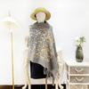 Xinjiang Tibetan Tourist Embroidered Scarf for Women, Ethnic Style Cheongsam Shawl, Warm Tassel Cashmere Yunnan Scarf