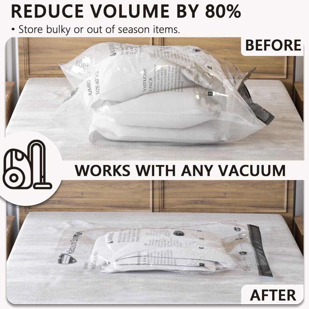 Heavy Duty Vacuum Storage Bags Thickened Clothing Organizer Bag  Closet Organization