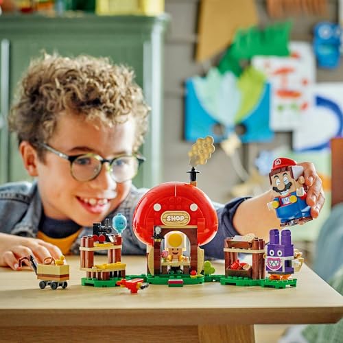LEGO Super Mario Totten and Toad Shop Toys Present Birthday Block Christmas Boys Girls Children 7 Years Old 8 Years Old 9 Years Old Elementary School
