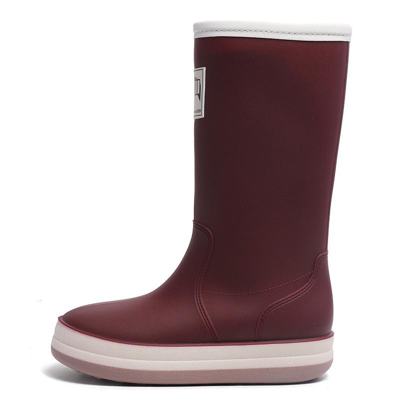 Водонепроницаемые резиновые сапоги с высоким голенищем для пар, обувь для рыбалки и работы, прочная резина, нескользящая подошва, длинное голенище, унисекс, уличная обувь