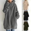 New Oversized Hoody Tops Women Spring Autumn Long Sleeve Sweatshirt Hoodis Zipper Loose Outwear