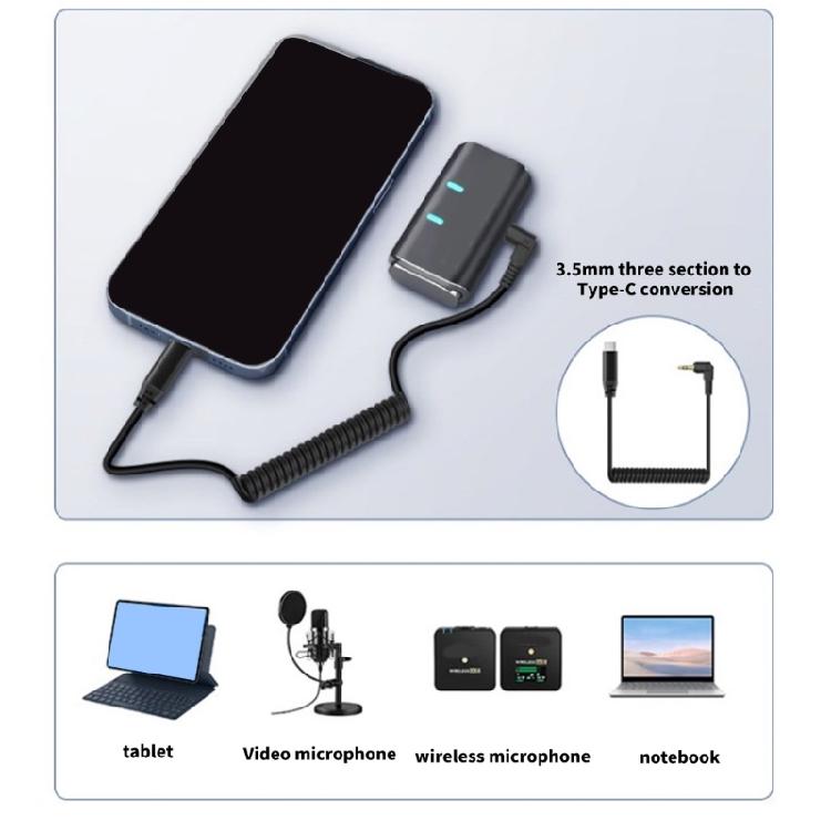 Angled 3.5mm Male to Type C Audios Cord AntiBreakage Design Metal Conductors Universal Use with Electronics Gadgets