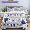 3pcs Bolton Wanderers FC LOGO pattern bedding set duvet cover set includes duvet cover &pillowcases,perfect all season bedroom decoration&gift