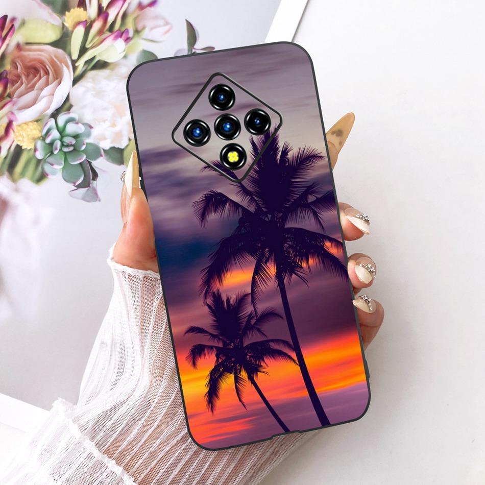 For Infinix Zero 8 8i X687 X687B Cool Dragon Tiger Pattern Phone Case For Infinix Zero8 Zero8i Black Silicone Soft Cases